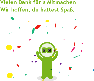 Vielen Dank fürs mitmachen!